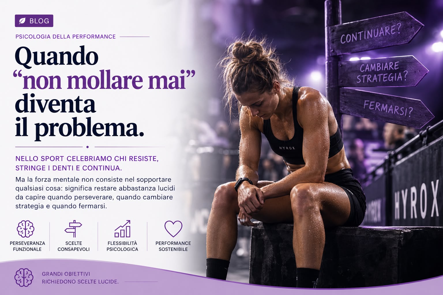 Atleta in gara di endurance